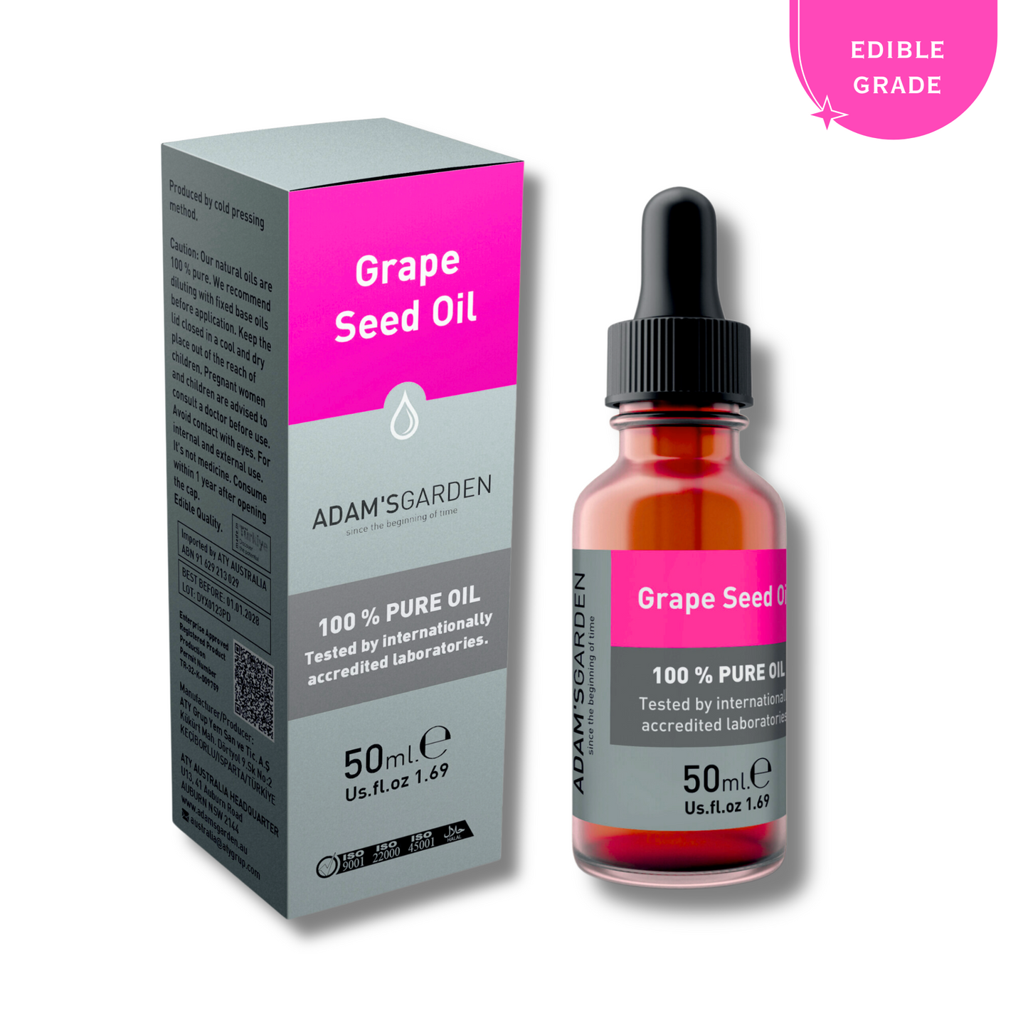 Pure Grape Seed Oil 50ml